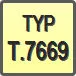 Piktogram - Typ: T.7669